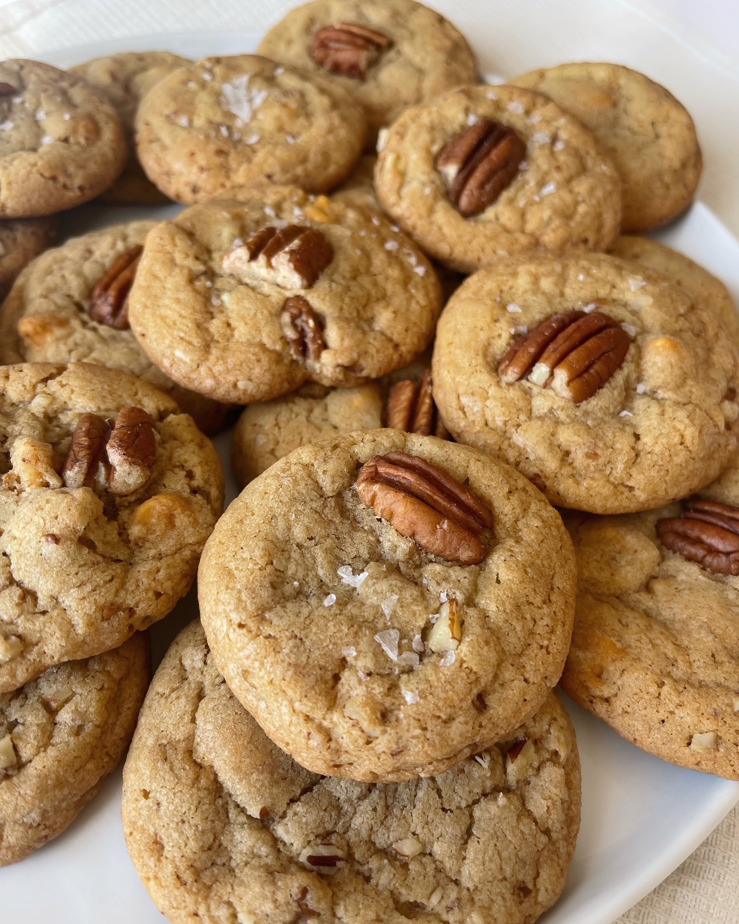 Butter Pecan Cookies ~ Unique Sweet & Salty Recipe